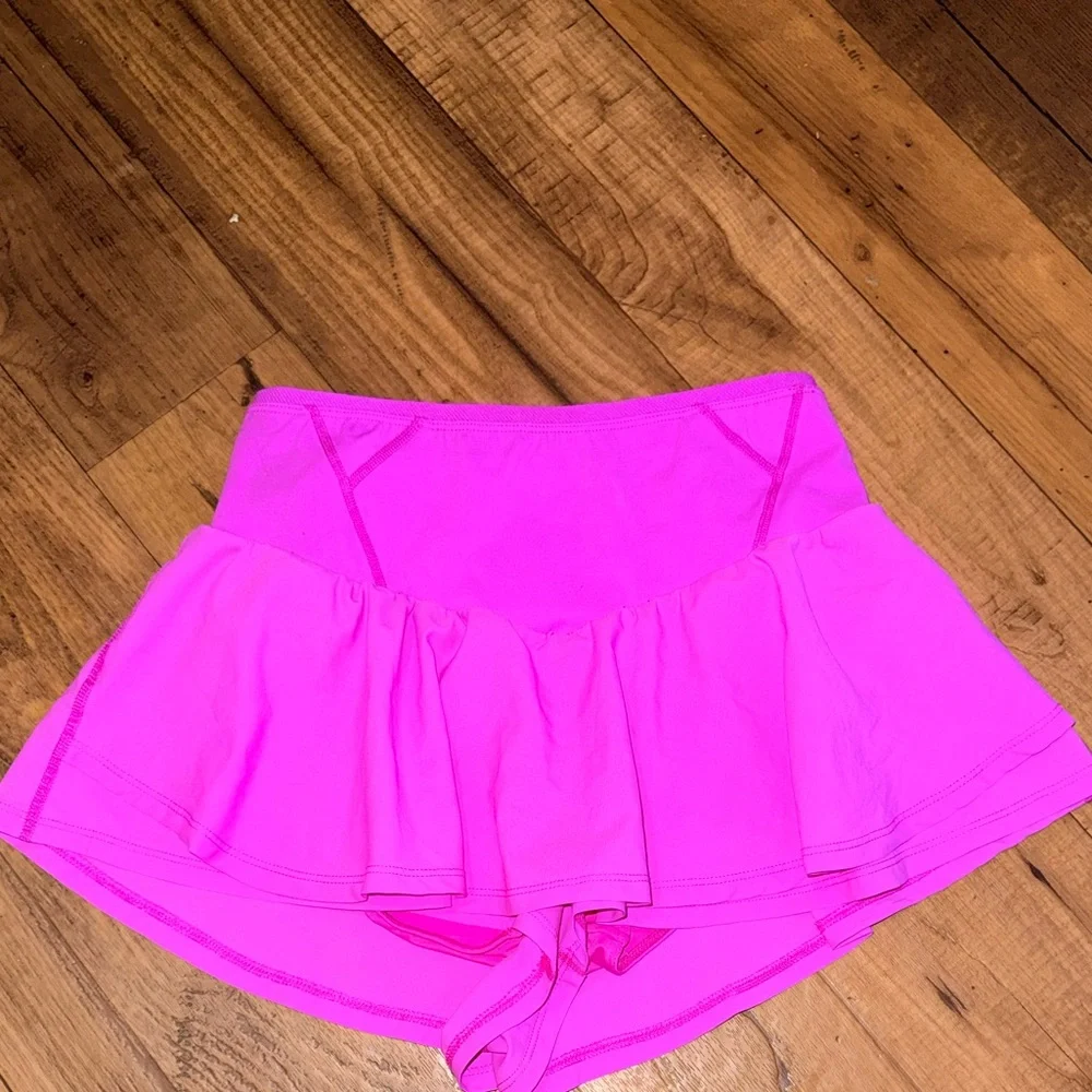 Free People Movement Schooling You Skort. Size XS. Color is Living Magenta - Picture 2 of 7